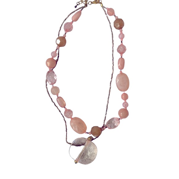 Peach stone necklace - Picture 1 of 2